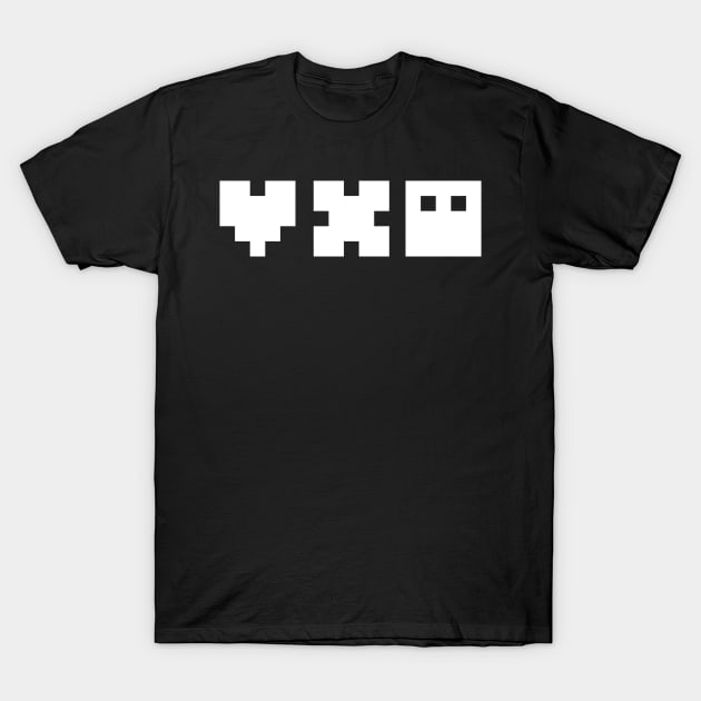 Love Death and Robots Title Pixel Emojis T-Shirt by PosterpartyCo